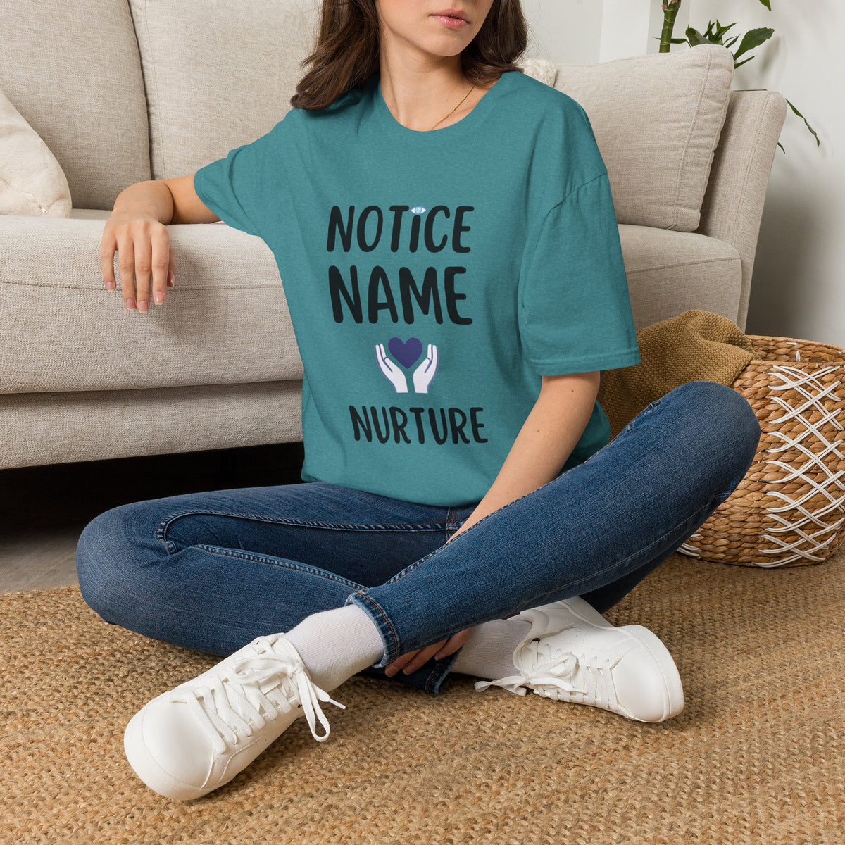 Notice Name, Nurture Mental Health Awareness T-Shirt