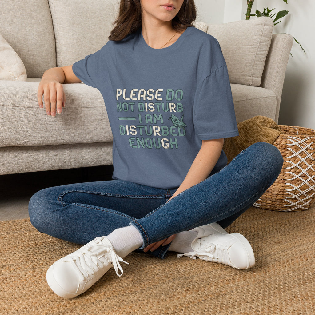 Please Do Not Disturb TShirt I Am Disturbed Enough Funny Graphic Tee