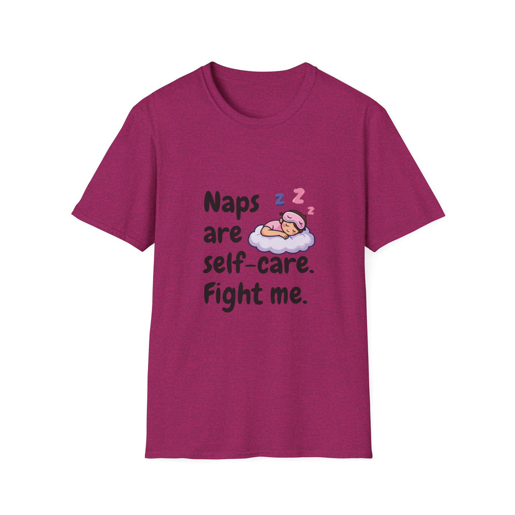 Naps Are Self Care Fight Me TShirt Cute Sleeping Cloud Tee