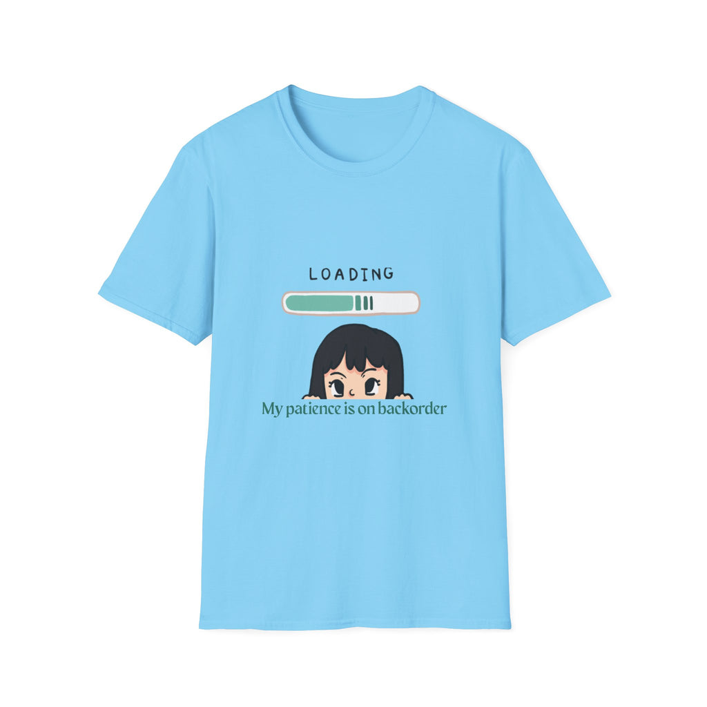 Loading Progress Graphic TShirt Cute Anime Girl Illustration