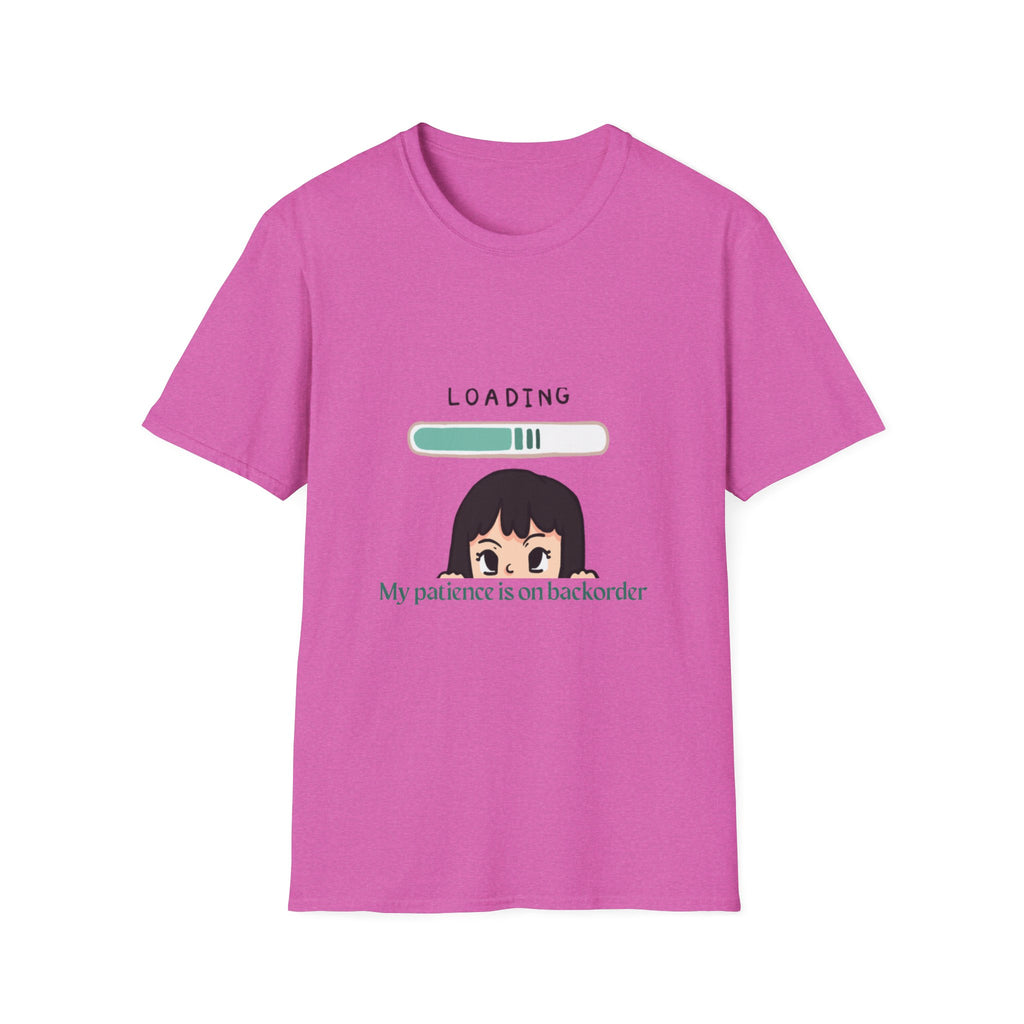 Loading Progress Graphic TShirt Cute Anime Girl Illustration