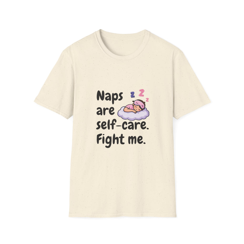 Naps Are Self Care Fight Me TShirt Cute Sleeping Cloud Tee