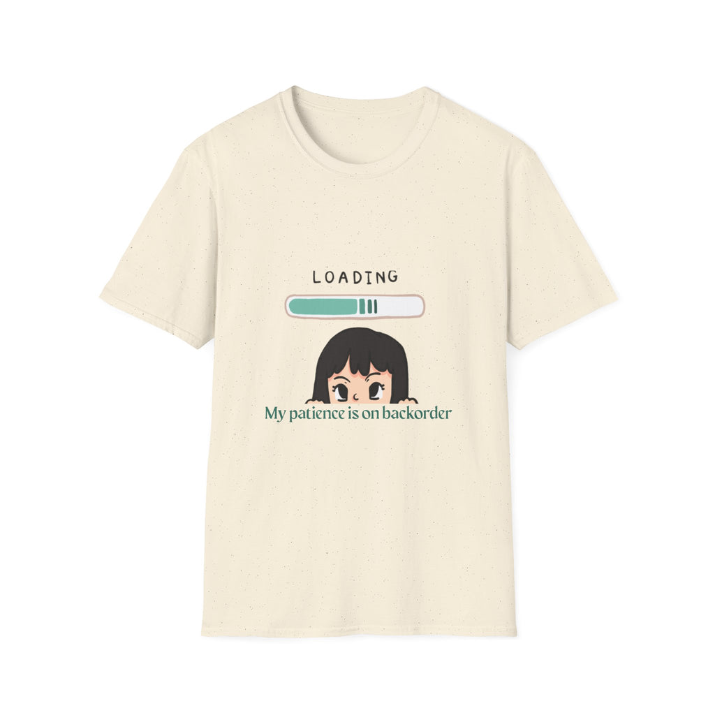 Loading Progress Graphic TShirt Cute Anime Girl Illustration