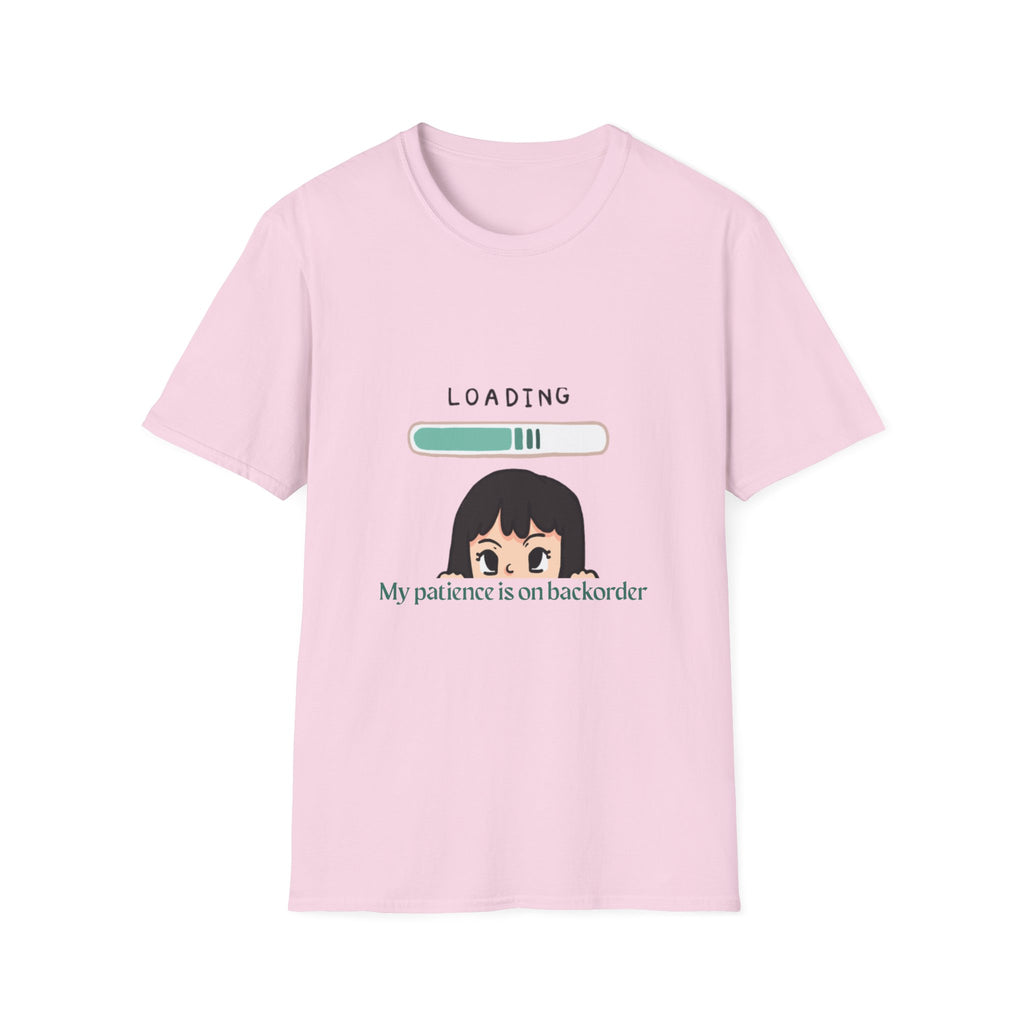 Loading Progress Graphic TShirt Cute Anime Girl Illustration