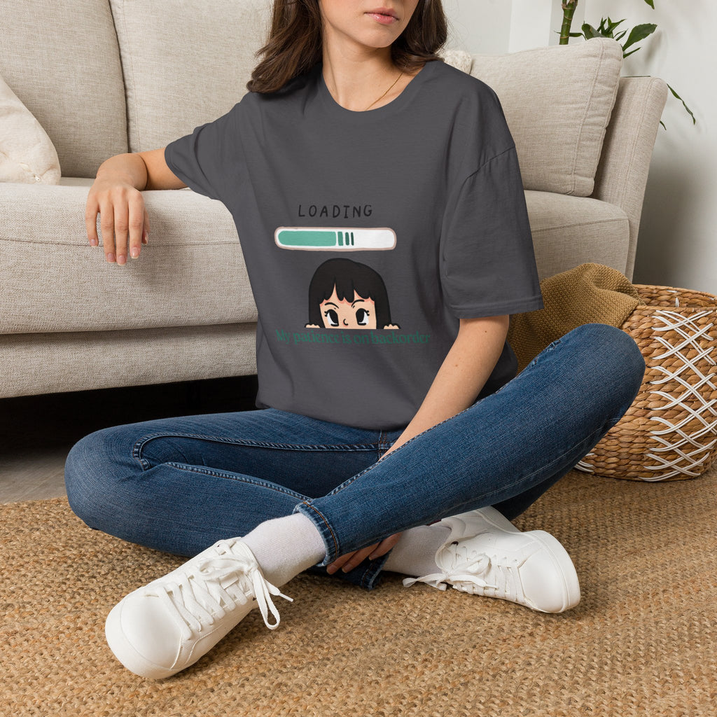 Loading Progress Graphic TShirt Cute Anime Girl Illustration