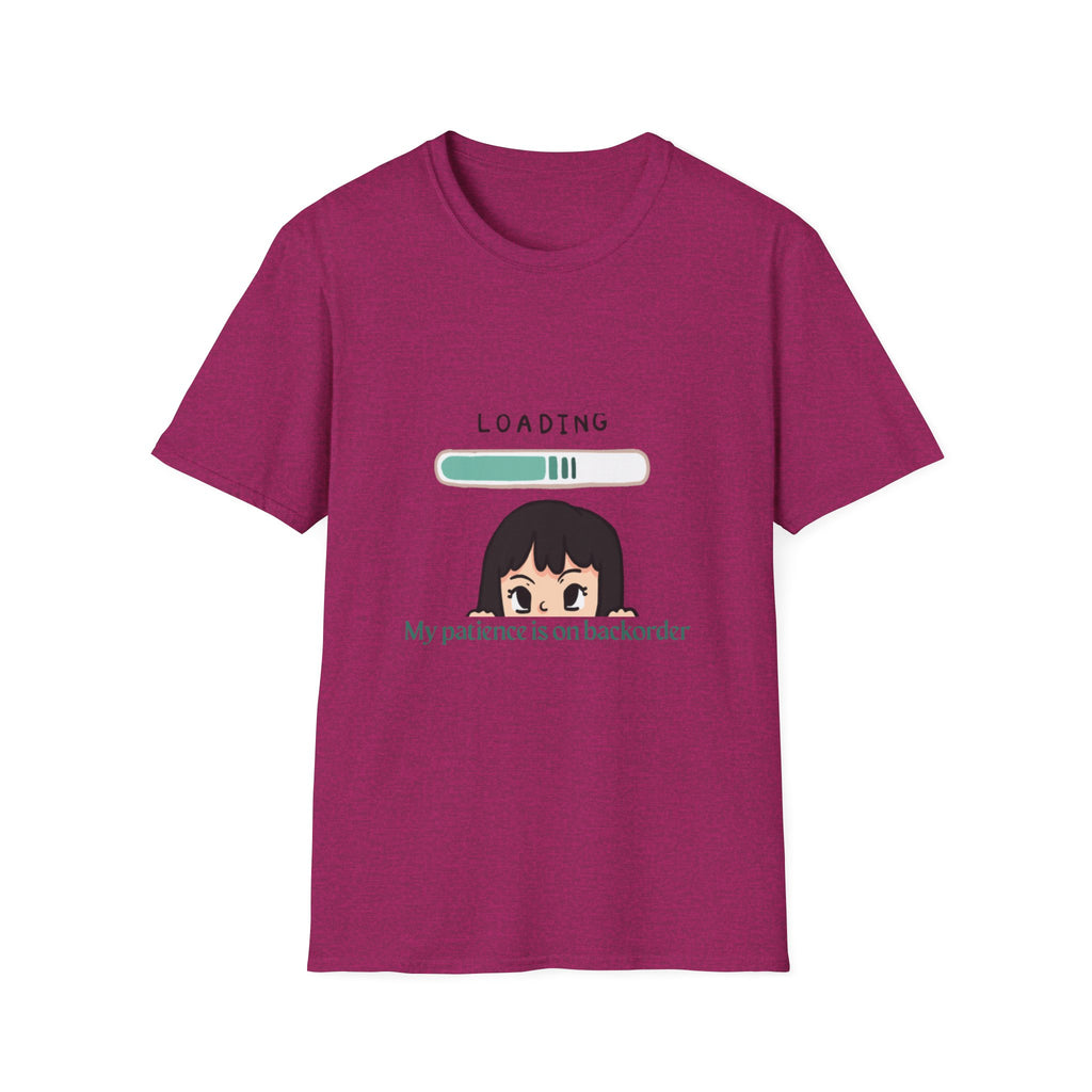 Loading Progress Graphic TShirt Cute Anime Girl Illustration