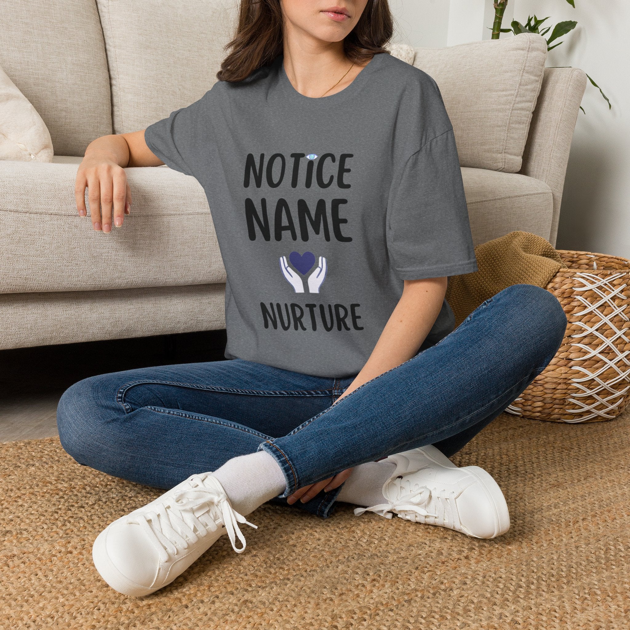 Notice Name, Nurture Mental Health Awareness T-Shirt