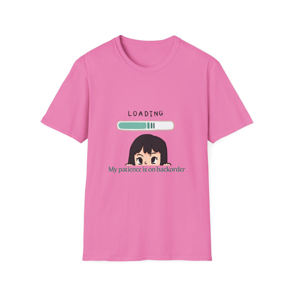 Loading Progress Graphic TShirt Cute Anime Girl Illustration