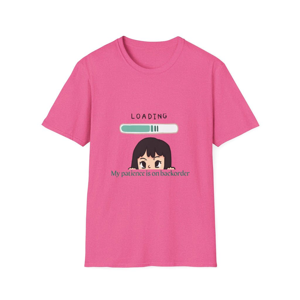 Loading Progress Graphic TShirt Cute Anime Girl Illustration